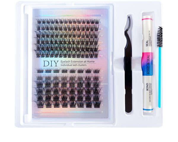 Produk Pingdu Sparkling Eyelash® Terbaik untuk Sambungan Bulu Mata Mink DIY yang Tampak Semulajadi