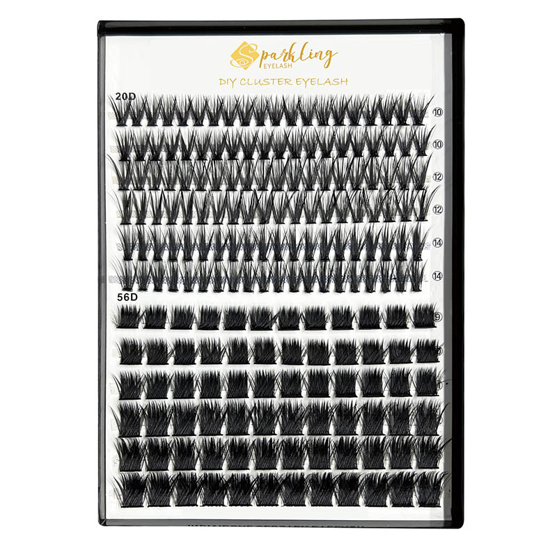 Kit Sambungan Bulu Mata DIY 20D 56D dengan Ikatan Bulu Mata dan Penanggal