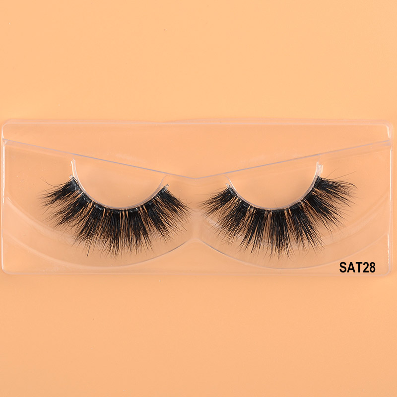 Bulu Mata Mink 25mm 3D Bulu Mata Jalur Jelas Jalur Palsu