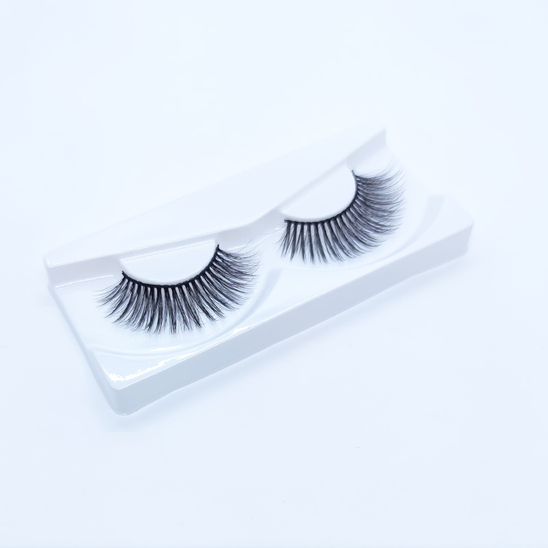 5D False Mink Lashes Bulu mata sutera Lembut Dramatik Natural Look 1 Pasang