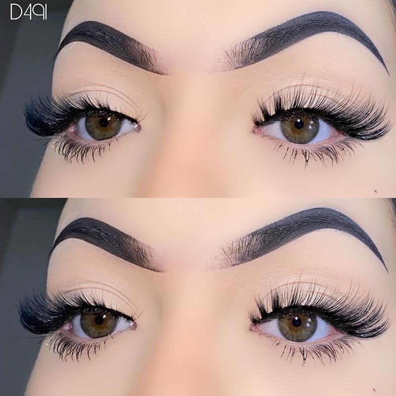 Natural Look L Curl Mink Fluffy Cat Eye Bulu Mata
