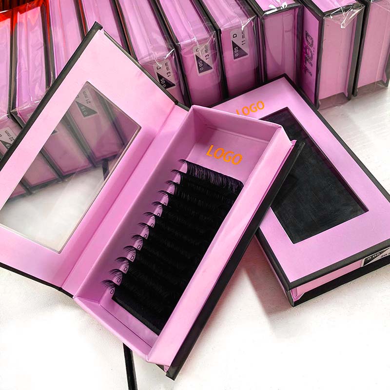 Sambungan Bulu Mata Klasik Faux Mink Hitam Matte