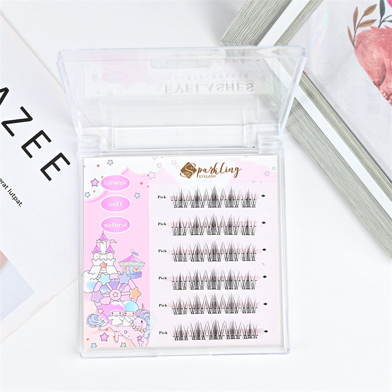 Preglued DIY Press on Cluster Eye Extension